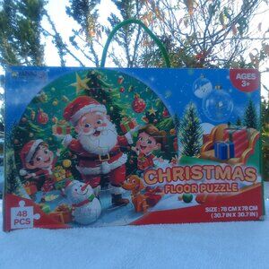 Bundle 1008 pies robot assembly kit&classic "Xmas Floor Puzzle" brand new